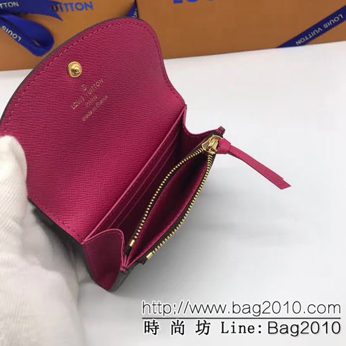 路易威登LV頂級原單 M41939玫海外原單多彩信封式零錢包 女士錢包 ZY1061